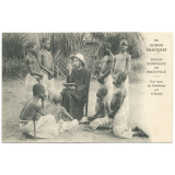 23 - Congo français - Mission catholique de Brazzaville - Une leçon de cathéchisme sur la Trinité.