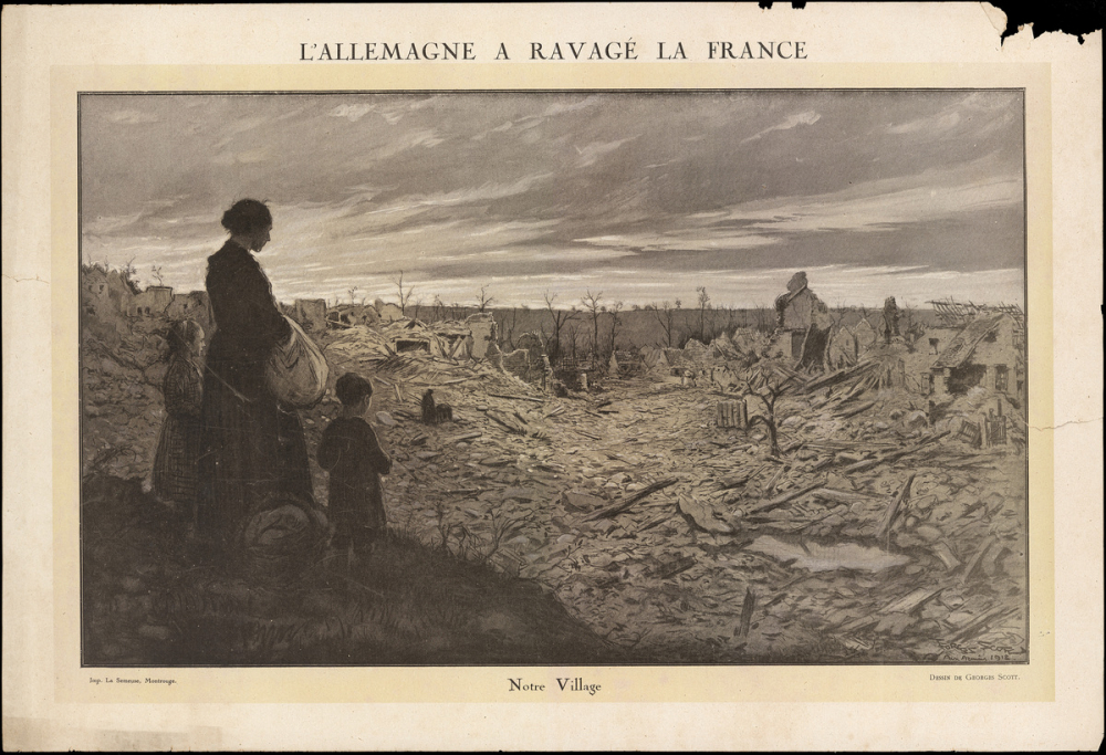 L'Allemagne a ravagé la France. Notre village.