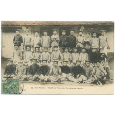 Tonkin - 79 - Nos Soldats - Tirailleurs Tonkinois - La classe de français.