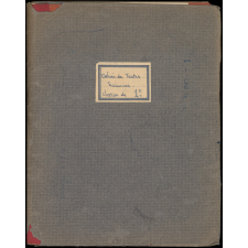 Cahier de textes. Classe de 1e. École Normale d'Instituteurs de Chartres. 1953-1954. 