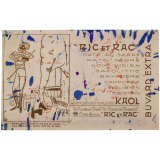 Buvard publicitaire. Ric et Rac cirage. Fabrications françaises KAOL.