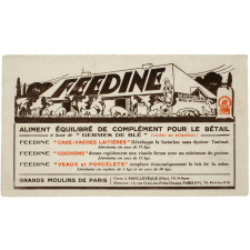 Buvard publicitaire. Feedine.