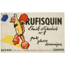 Buvard publicitaire. Rufisquin. L'huile d'arachide n°1.
