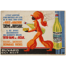 Buvard publicitaire. Huile d'arachide Crème de Rufisque.