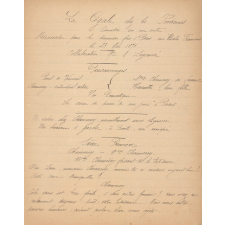 Cahier de théâtre et de chants.