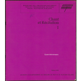 Chant CE. Récitation. CE - CM1. Émissions de la Radio scolaire. Livret destiné aux enseignants.