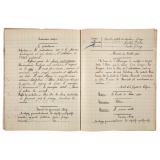 Cahier journalier. 