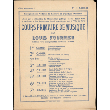 Cours primaire de musique. 1er Cahier.