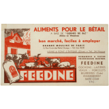 Buvard publicitaire. Feedine. 