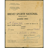 Brevet sportif national.