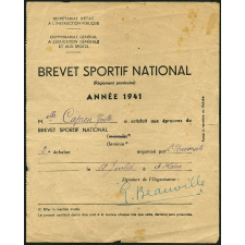 Brevet sportif national.
