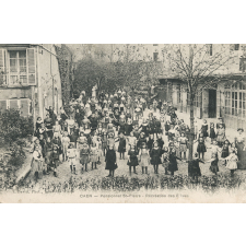 Caen - Pensionnat St-Pierre - Récréation des Elèves.