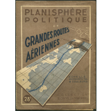 Planisphère politique et grandes routes aériennes