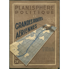 Planisphère politique et grandes routes aériennes