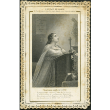 Image religieuse. L'enfant de Marie.