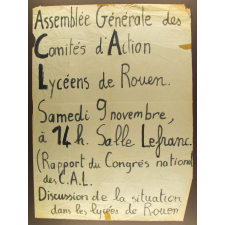 Assemblée Générale des Comités d'Action Lycéens de Rouen.