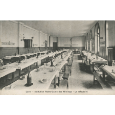 Lyon - Institution Notre-Dame des Minimes - Le Réfectoire.