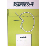 Ourlet rabattu au point de cote.