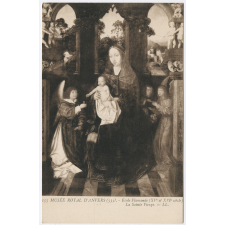 155 - Musée royal d'Anvers - 535 - Fouquet - Ecole Flamande (XVe et XVIe siècle) - La Sainte Vierge.