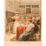 A l'hôtel de ville : les examens de jeunes filles.