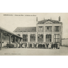 Guérard (S.-&-M.) - L'Ecole des Filles - La Rentrée des Élèves.