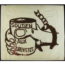 Soutien aux grévistes.