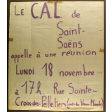 Le C.A.L. de Saint-Saëns appelle à une réunion.