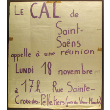 Le C.A.L. de Saint-Saëns appelle à une réunion.