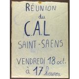 Réunion du C.A.L. Saint Saëns.