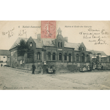 6 - Saint-Sauveur - Mairie et Ecole des Garçons.