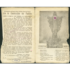 Image religieuse. Litanies du Sacré-Coeur.