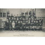 Année scolaire 1908-1909 - Ecole de Garçons - Saint-Ouen - Rue des Rosiers (2e classe).