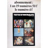 Affiche pour l'abonnement à Textes et Documents pour la Classe. 