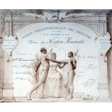 Union Philanthropique des Employés de la ville et de l'arrondissement de Rouen - Diplôme de Mention Honorable.