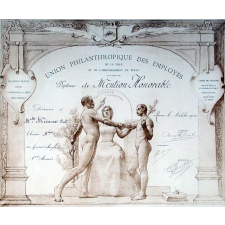 Union Philanthropique des Employés de la ville et de l'arrondissement de Rouen - Diplôme de Mention Honorable.