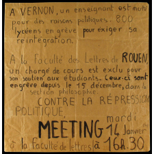 Contre la répression politique.