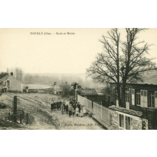 Tourly (Oise) - Ecole et Mairie.