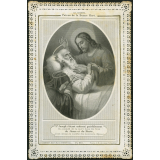 Image religieuse. St Joseph. Patron de la bonne mort.
