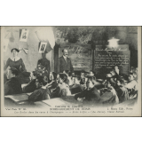 Campagne de 1914-1916 - Bombardement de Reims - Les Ecoles dans les caves à Champagne - Ecole Joffre (160 Elèves) - Classe Sarrail.