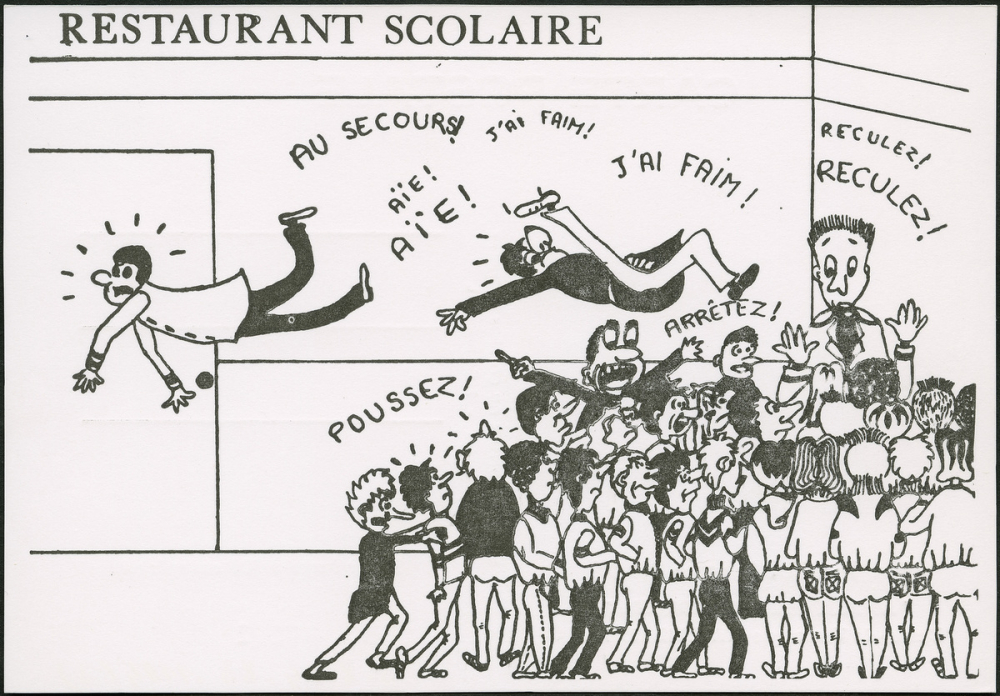 Cercle cartophile du collège Michelet. La Vie Collégienne. N°3. Le restaurant scolaire.
