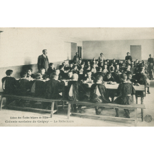Caisse des Ecoles Laïques de Dijon - Colonie scolaire de Crépey Le Réfectoire.