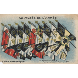Au Musée de l'Armée - Copie authentique - Les 9 Drapeaux pris à l'ennemi jusqu'au 1er janvier 1915.