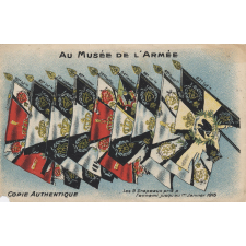Au Musée de l'Armée - Copie authentique - Les 9 Drapeaux pris à l'ennemi jusqu'au 1er janvier 1915.