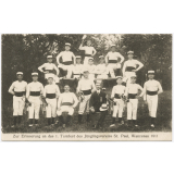 Zur Erinnerung an das 1. Turnfest des Jünglingsvereins St. Paul, Wanzenau 1911.