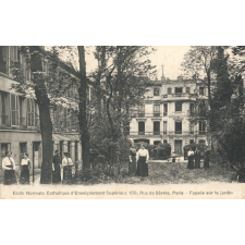 Ecole Normale Catholique d'Enseignement Supérieur, 159, rue de Sèvres, Paris - Façade sur le Jardin.