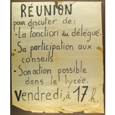 Réunion pour discuter de la fonction du délégué.