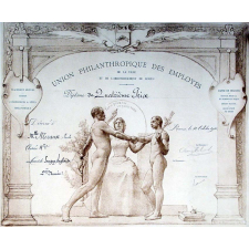 Union Philanthropique des Employés de la ville et de l'arrondissement de Rouen - Diplôme de 4ème Prix.