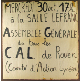 Assemblée Générale de tous les C.A.L. de Rouen.