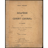 Solfège et chant choral. 2me partie. Ouvrage destiné aux lycées, écoles normales, écoles de musique, pensionnat.