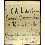 Assemblée Générale des C.A.L. de Rouen.